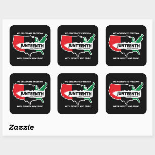 Sticker Carré Ajouter un nom Modifier le texte USA Carte Junette