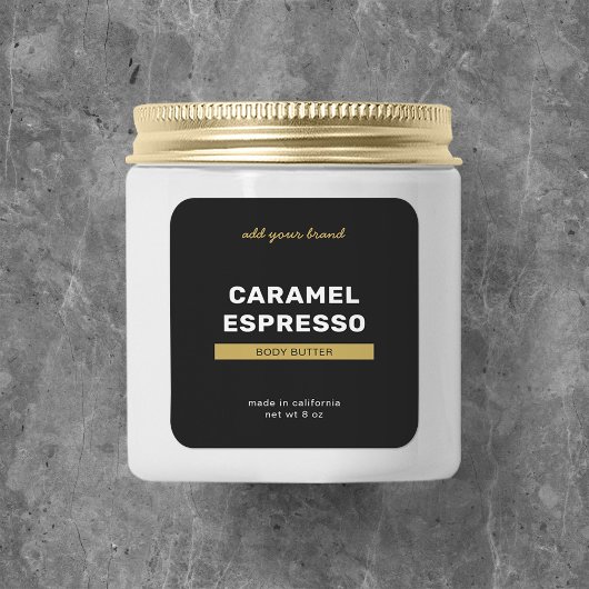 Sticker Carré Ajouter une marque entièrement personnalisée Coule