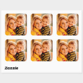 Sticker Carré Ajouter votre propre photo (Feuille)