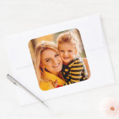 Sticker Carré Ajouter votre propre photo (Enveloppe)