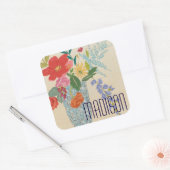 Sticker Carré Ajoutez votre nom | Spring Blossoms II (Enveloppe)