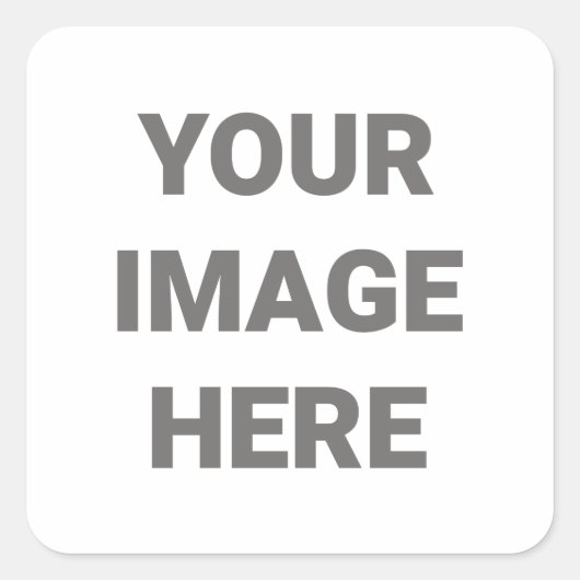 Sticker Carré Ajoutez Votre Propre Conception De Photo (Devant)