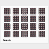 STICKER CARRÉ AKITA (Feuille)