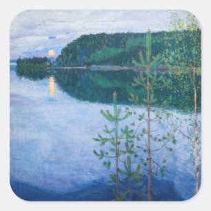 Sticker Carré Akseli Gallen-Kallela - Nuit du printemps