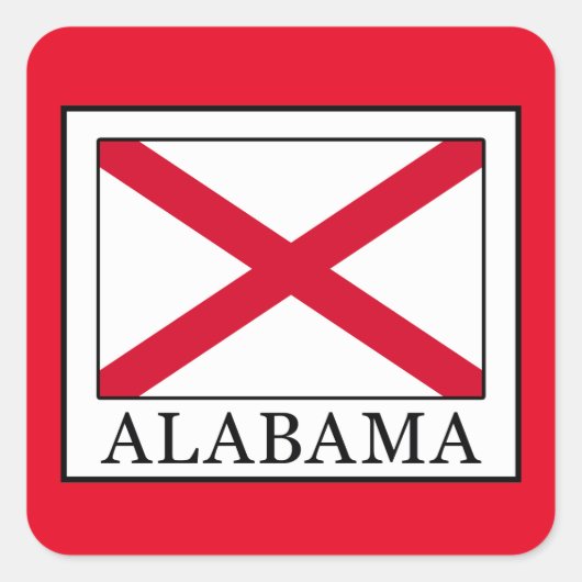 Sticker Carré Alabama (Devant)