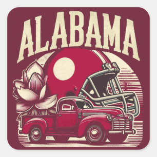 Sticker Carré Alabama
