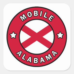 Sticker Carré Alabama mobile