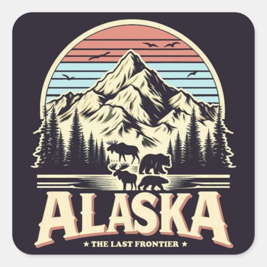 Sticker Carré Alaska (Devant)
