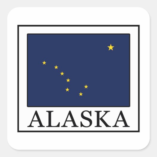 Sticker Carré Alaska (Devant)