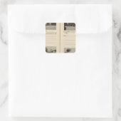 Sticker Carré Albany, NY (Sac)