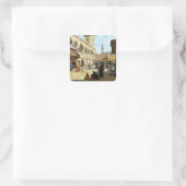 Sticker Carré Alberto Rossi Marché arabe à Kaloun (Sac)