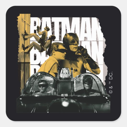 Sticker Carré Album de photos du Duo Dynamique (Devant)