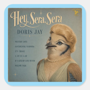 Sticker Carré Album Doris Jay : une parodie