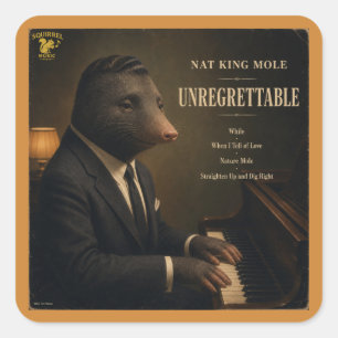 Sticker Carré Album Nat King Mole : une parodie
