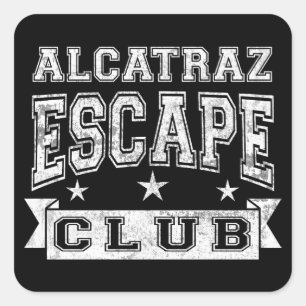 Sticker Carré Alcatraz Escape Club
