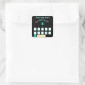 Sticker Carré Alerte sur les allergies de sécurité alimentaire (Sac)