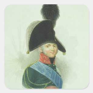 Sticker Carré Alexandre (1777-1825) le grand empereur de tout le