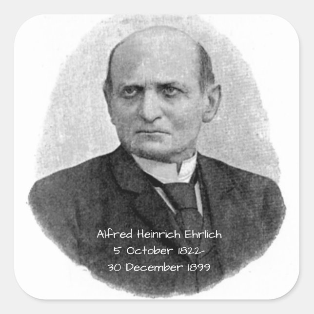 Sticker Carré Alfred Heinrich Ehrlich (Devant)