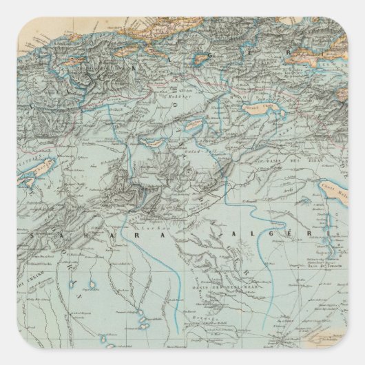 Sticker Carré Algérie (Devant)