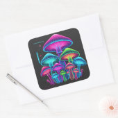 Sticker Carré Algorithmes Agaric (Enveloppe)