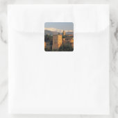 Sticker Carré Alhambra; Grenade; Andaslusia, Espagne, Sierra (Sac)