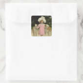 Sticker Carré Alice Antoinette de la Mar, cinq ans (Sac)