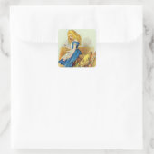 Sticker Carré Alice bouleverse la boîte du jury (Sac)