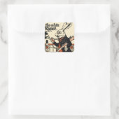 Sticker Carré Alice White Rabbit Classic Wonderland (Sac)