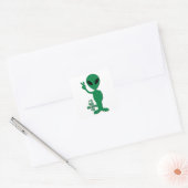 Sticker Carré Alien - Je vous ai regardé (Enveloppe)