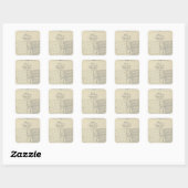 Sticker Carré Alila (Feuille)