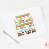 Sticker Carré All Aboard for Rad Waves (Enveloppe)