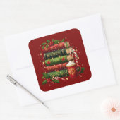 Sticker Carré All booked for Christmas (Enveloppe)