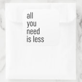 Sticker Carré All you need (Sac)
