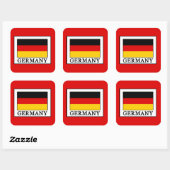 Sticker Carré Allemagne (Feuille)