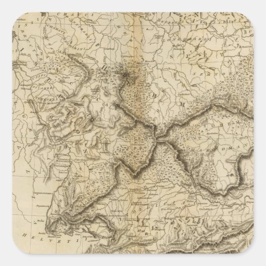 Sticker Carré Allemagne ancienne (Devant)