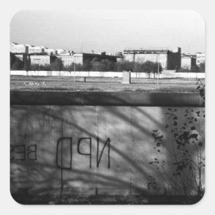 Sticker Carré Allemagne vintage Berlin mur 1970