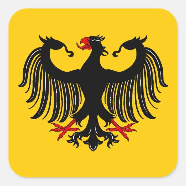 Sticker Carré Allemand Eagle (Devant)