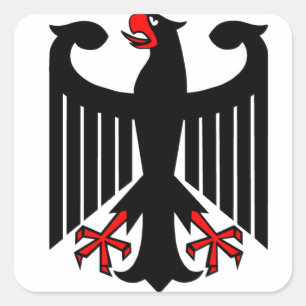 Sticker Carré Allemand Eagle