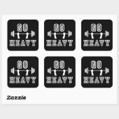 Sticker Carré Aller lourd (Feuille)