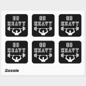 Sticker Carré Aller lourd (Feuille)
