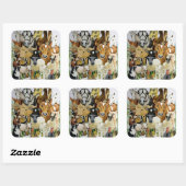 Sticker Carré Allergies animales (Feuille)