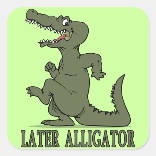 Sticker Carré Alligator ultérieur (Devant)