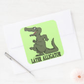 Sticker Carré Alligator ultérieur (Enveloppe)