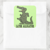 Sticker Carré Alligator ultérieur (Sac)
