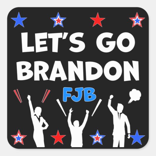 STICKER CARRÉ ALLONS BRANDON. (Devant)