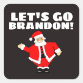 STICKER CARRÉ ALLONS BRANDON ! BÂTIMENTS DE NOËL (Devant)