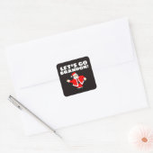 STICKER CARRÉ ALLONS BRANDON ! BÂTIMENTS DE NOËL (Enveloppe)