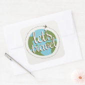 Sticker Carré Allons-y (Enveloppe)