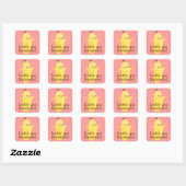 Sticker Carré Allons-y bananas! (Feuille)