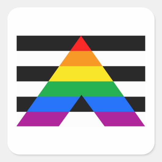 STICKER CARRÉ ALLY FLAG ORIGINAL (Devant)